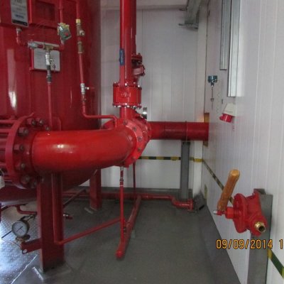 Foam fire extinguishing station