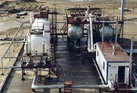 The natural gas treatment plant