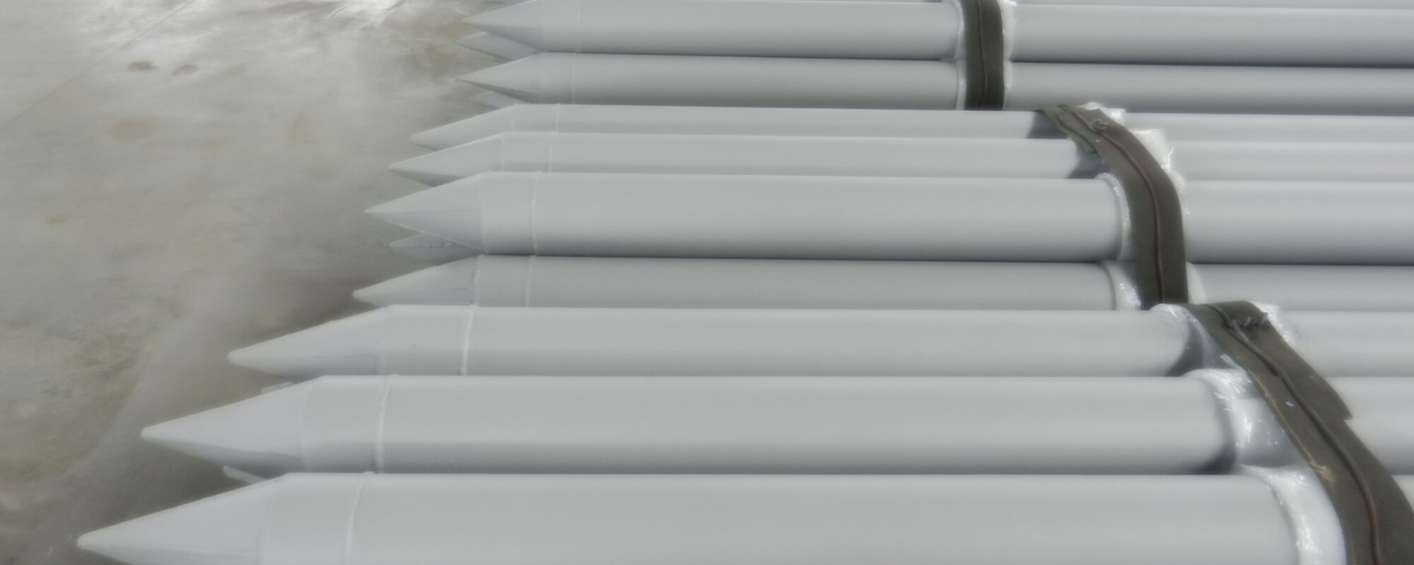 Metal piles and tips