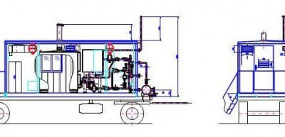 Mobile block-complete power plants